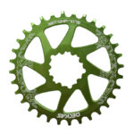 ENGRANAJE MONOPLATO ALUM DECKAS 32 DTES P/SRAM VERDE
