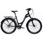 Bicicleta R26 Dama alum. 3v Venzo Frida Love 14/XS GG.Shimano Nexus D.Mec. Negra, rosa y celeste