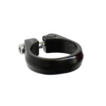 COLLAR PORTASILLA ALUMINIO 34.9 CON BULON NEGRO 6Nm