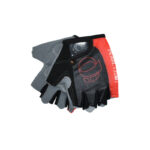 Guantes dedos cortos Izumi negro rojo