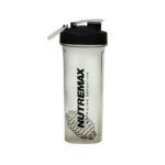 SUPLEMENTO DEPORTIVO- SHAKER VASO MEZCLADOR 750ML TRANSPARENTE NEGRO - NUTREMAX