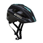 Casco MTB Para Niño Venzo Kids S Negro Teal Con Regulacion