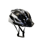 Casco MTB Venzo vuelta talle M con visera blanco negro