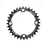 Engranaje Monoplato ALUM 32 dts Deckas BCD 104 p/shimano Negro