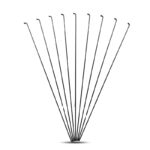 Rayos medida 287x2mm con niples importados negro