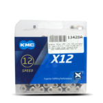Cadena 12vel KMC X12 126 eslabones 1/2x11x128 negro y plata
