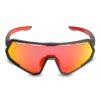Lentes Rockbros SP246 deportivo negro y rojo proteiccion UV