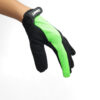 Guantes dedos largos Giant con abrojo XXL negro y verde