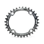 Engranaje monoplato alum. 32dts Deckas oval 104Bcd negro