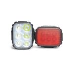 Conjunto de luces del y tras Bike Craft Q6 recargable