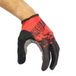 Guantes dedos largos SportAce sin abrojo M negro y rojo
