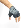Guantes dedos cortos SportAce sin abrojo L negro y gris