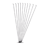 Rayos negros AWA 290*2mm *G72 C/niples importados trafilados