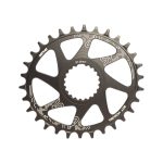 Engranaje monoplato alum 30dts Deckas oval direct mount p/shimano negro