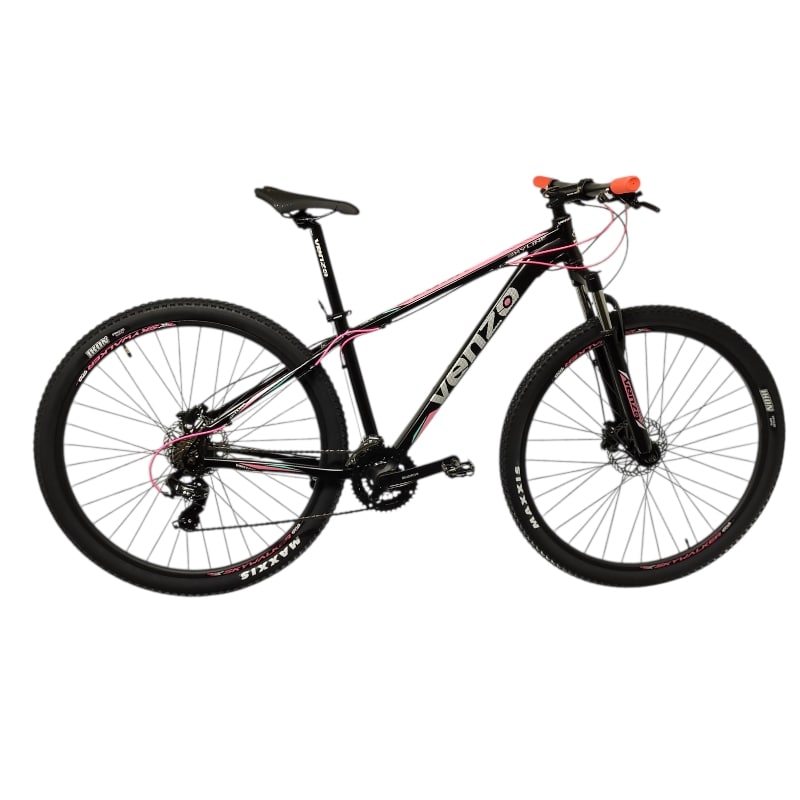 15203 skyline rosa 2-min Bicicleta R29 MTB Venzo Skyline 21v S/16" Negro, rosa y teal - Imagen 1