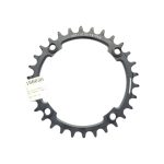 Engranaje monoplat. alum. 104 BCD 30dts p/shimano 12v-Massi negro