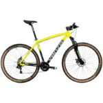 Bicicleta R29 MTB alum. 21V Venzo Loki 18/M Color Verde y amarillo