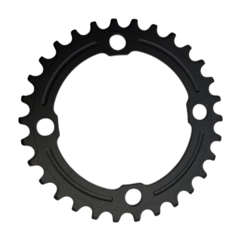 16906 plato de 30 t Engranaje monoplato alum. 30dts. DCP 96BCD simetrico p/Shimano Negro - Imagen 1
