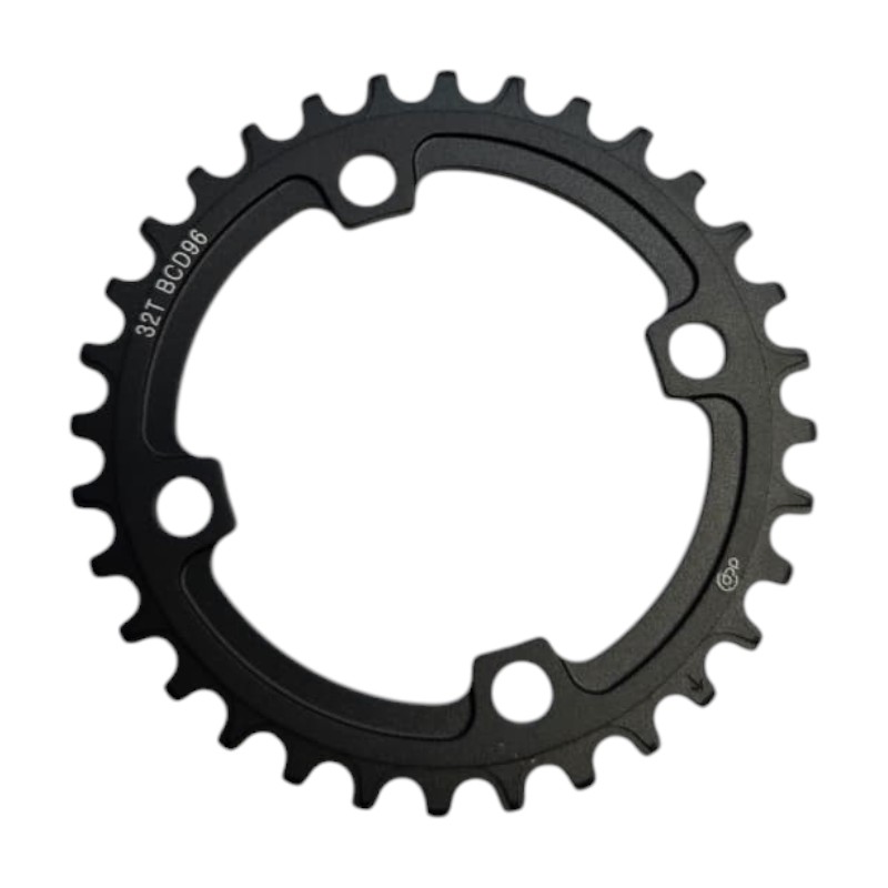 16907 plato de 32 t Engranaje monoplato alum. 32dts. DCP 96BCD simetrico p/Shimano Negro - Imagen 1