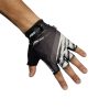 Guantes dedos cortos M Profile GRN3 709 negro y blanco