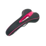 Asiento MTB Velo Aima Anticompresion ancho comodo Negro y rosa