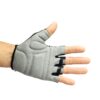 Guantes dedos cortos Fast acolchado M negro gris - Imagen 2