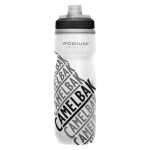 Caramañola termica 700cc/24oz Camelbak Podium Chill Race Edition Blanco, negro y gris boca ancha