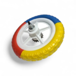 Juego de ruedas R12 goma eva Rojo, azul y amarillo