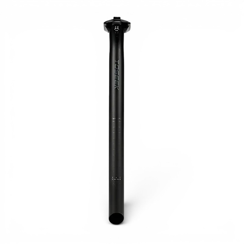 D_Q_NP_744291-MLA92458408186_092025-F Caño portasilla carb. 27.2x400mm Toseek TSP-C70 Offset 0cm negro mate - carga max. 120kg - Imagen 1