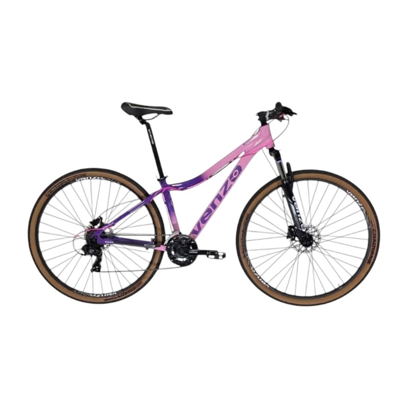 Bici R29 paseo Venzo Frida Belle 21v M/16.5" Rosa y lila