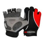 Guantes dedos cortos New Evolution NE-GL2 L Negro y rojo