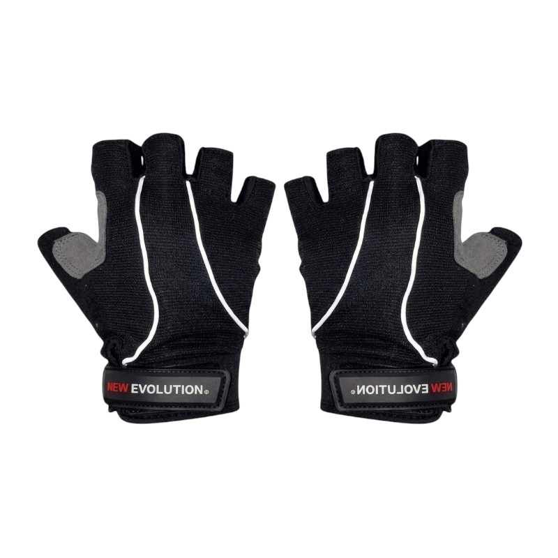 NE GL2 Guantes dedos cortos New Evolution NE-GL2 Talle L Negro - Imagen 1