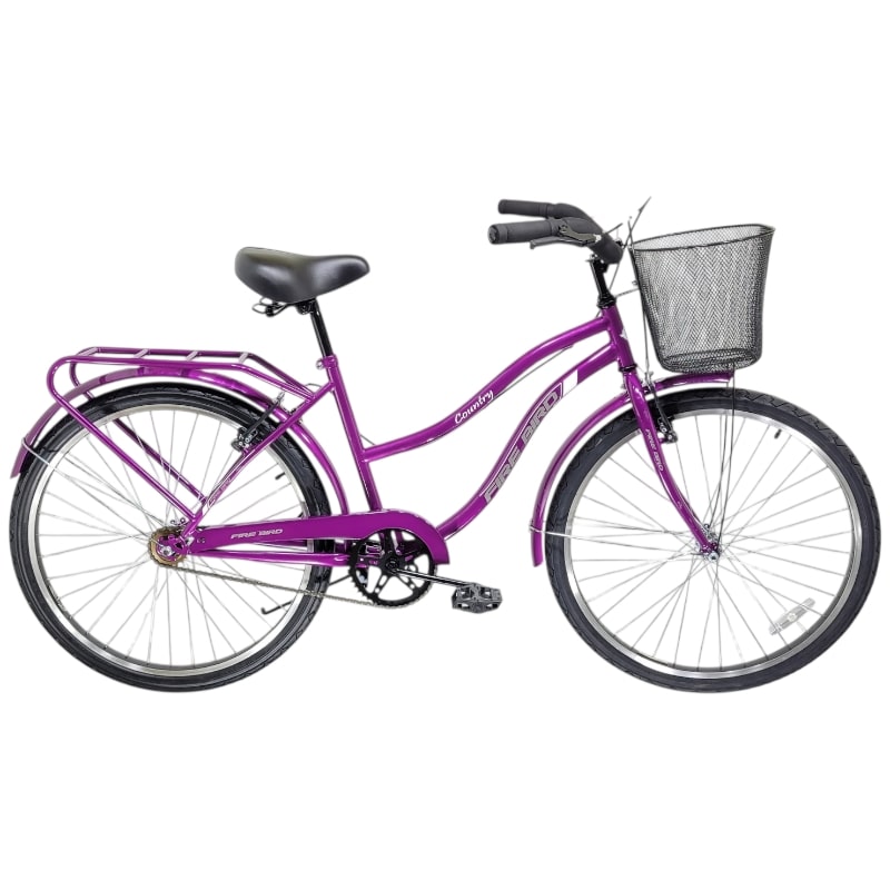 PhotoRoom-20251024_104136-min Bicicleta Dama R26 Playera Fire Bird Country. Morado y amarillo - Imagen 1
