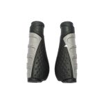 Puños MTB WKNS pvc ergonomico con area de descanso y tapones color negro con detalles gris