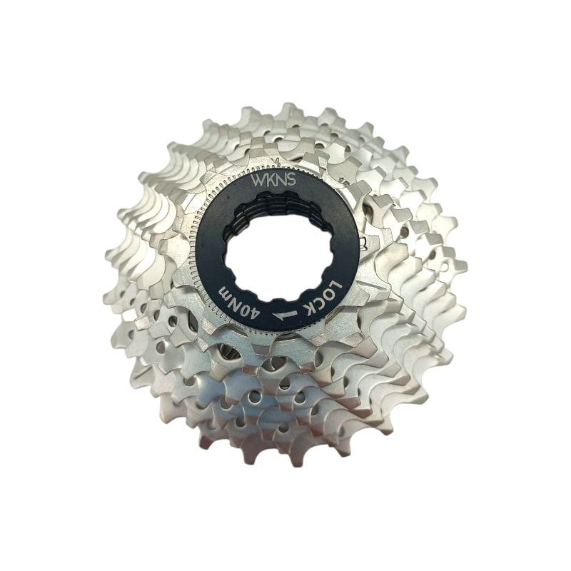 PhotoRoom-20251113_192540-min Piñon Ruta cassette 8C WKNS 11-25 compatible Shimano spider - Imagen 1