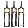 Horquilla c/susp R29 Conica recorrido 140mm eje 15x110mm 34m. Color negro y dorado