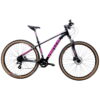 Bicicleta R29 MTB alum. 24v Venzo Thorn Flash 16/S Color Negro y Rosa
