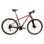 Bicicleta R29 MTB alum. 21V Venzo Loki 18/M Color Rojo y negro