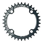 Engranaje monoplato alum. 34dts Zrace 104BCD p/Shimano /Sram Negro