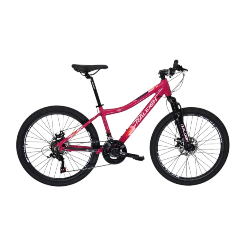 Scout 1 BICICLETA RALEIGH SCOUT GIRL R24 21V ROSA NEGRO - Imagen 1