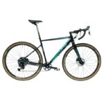 Bicicleta R28 Gravel aluminio 8v Venzo 49x56/M Negro y teal