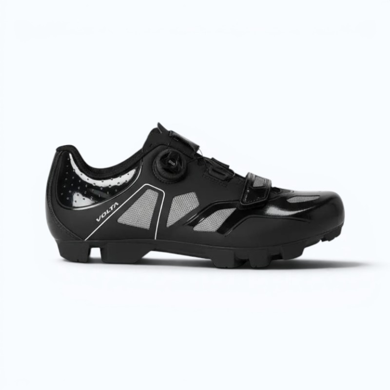 WhatsApp Image 2026-05-28 at 09.37.01 Zapatilla MTB Volta Velcro 46/30.0cm Negro y gris 1 Boa y 1 abrojo - incl. tapones y herramienta - Imagen 1