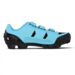 Zapatilla MTB Volta Velcro 44/28.5cm Celeste y negro 3 abrojos - incl. tapones y herramienta