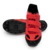 Zapatilla MTB Volta Velcro 45/29.5cm 3 abrojos-incl. tapones y herramienta Rojo y negro - Imagen 3