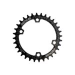 ENGRANAJE MONOPLATO ALUM 32 DTS DECKAS BCD 96 ASIMÉTRICO 7-11V NEGRO COMPATIBLE con algunas cadenas de 12v