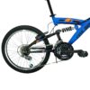 Bicicleta R20 MTB acero 18v Fire Bird Doble susp. F.V-Brake Azul, negro y naranja - Imagen 2