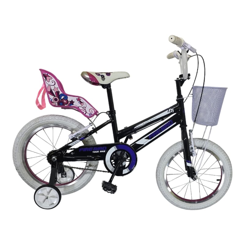 WhatsApp Image 2026-08-01 at 11.12.30 Bicicleta R16 Paseo acero Fire Bird Sweety F.V-Brake Negro y blanco - Imagen 1