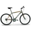 Bicicleta R26 MTB acero 18v Fire Bird F.V-Brake Gris, blanco y naranja