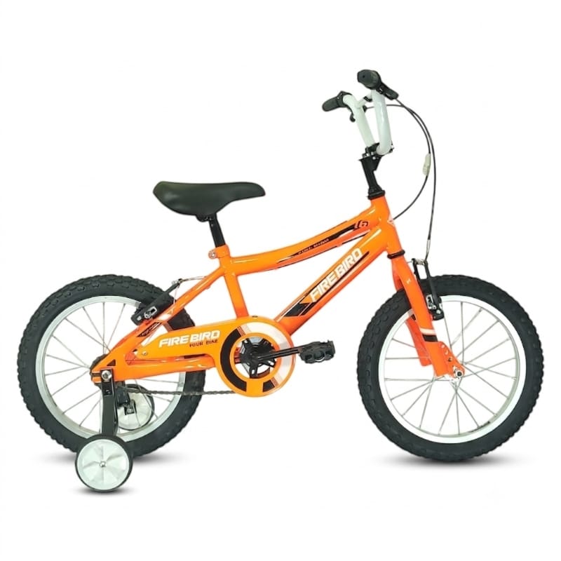 WhatsApp Image 2026-08-03 at 11.05.27 Bicicleta R16 Cross acero Fire Bird Winner F.V-Brake Naranja y negro - Imagen 1