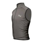 Indumentaria Pave - Chaleco tipo rompeviento 1 bolsillo c/cierre p/guardar talle XL gris